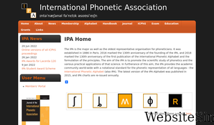 internationalphoneticassociation.org Screenshot