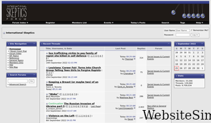 internationalskeptics.com Screenshot