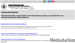 internetchemie.info Screenshot