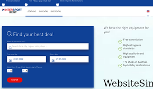 intersportrent.at Screenshot