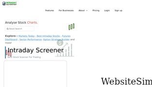 intradayscreener.com Screenshot