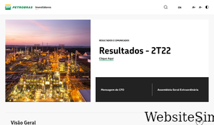 investidorpetrobras.com.br Screenshot