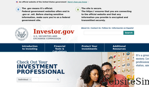 investor.gov Screenshot