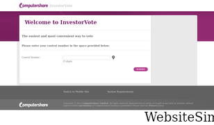 investorvote.com Screenshot
