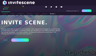 invitescene.com Screenshot
