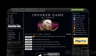 invokergame.com Screenshot