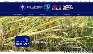 ipb.ac.id Screenshot