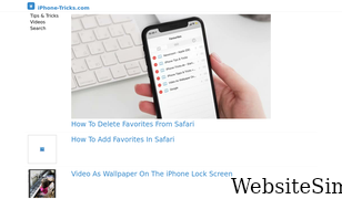 iphone-tricks.com Screenshot