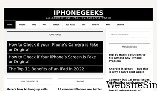iphonegeeks.com Screenshot