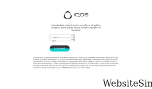 iqos.ro Screenshot