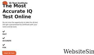 iqtestinstitute.com Screenshot