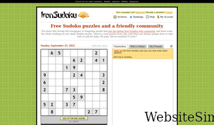 ironsudoku.com Screenshot