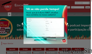 isbet.org.br Screenshot