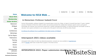 isca-speech.org Screenshot