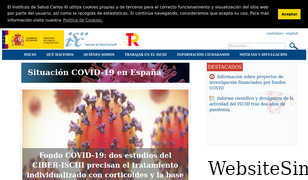 isciii.es Screenshot