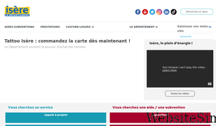 isere.fr Screenshot