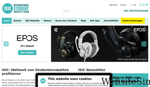 isic.de Screenshot