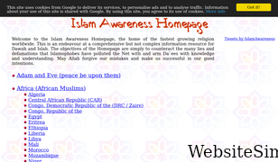 islamawareness.net Screenshot