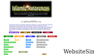 islamic-awareness.org Screenshot