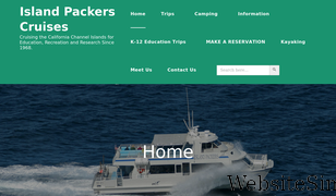 islandpackers.com Screenshot