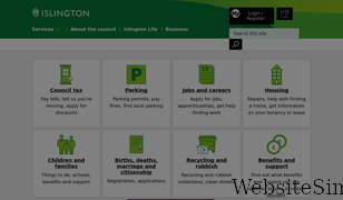 islington.gov.uk Screenshot