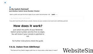ismyswitchpatched.com Screenshot