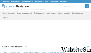 istanbulhastaneleri.net Screenshot