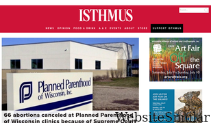isthmus.com Screenshot