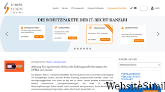 it-recht-kanzlei.de Screenshot