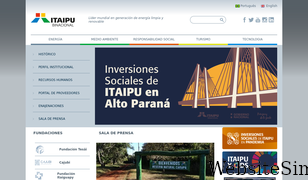 itaipu.gov.py Screenshot