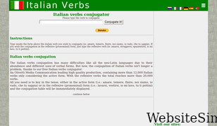 italian-verbs.com Screenshot
