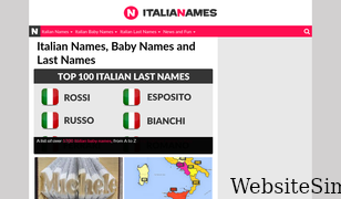 italianames.com Screenshot