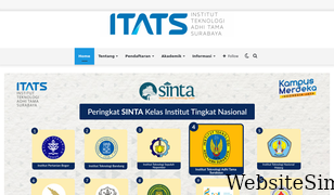 itats.ac.id Screenshot