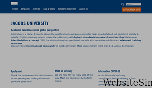 jacobs-university.de Screenshot