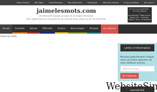 jaimelesmots.com Screenshot