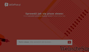 jaksiepisze.pl Screenshot