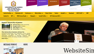 jammuuniversity.ac.in Screenshot