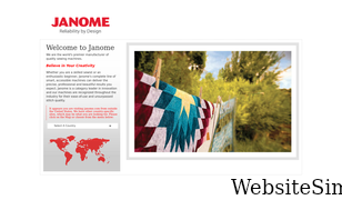 janome.com Screenshot