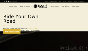 janusmotorcycles.com Screenshot