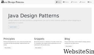 java-design-patterns.com Screenshot