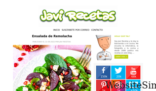 javirecetas.com Screenshot