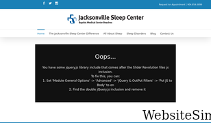 jaxsleepcenter.com Screenshot