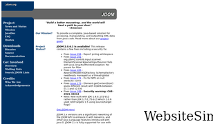 jdom.org Screenshot