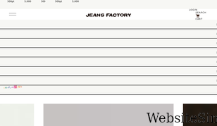jeansfactory.jp Screenshot