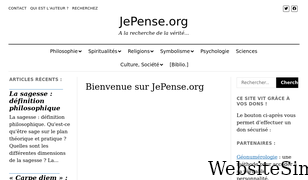 jepense.org Screenshot