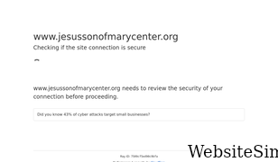 jesussonofmarycenter.org Screenshot