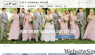 jimsformalwear.com Screenshot