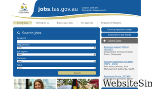 jobs.tas.gov.au Screenshot