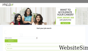 jobsforher.com Screenshot