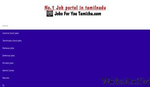 jobsforyoutamizha.com Screenshot